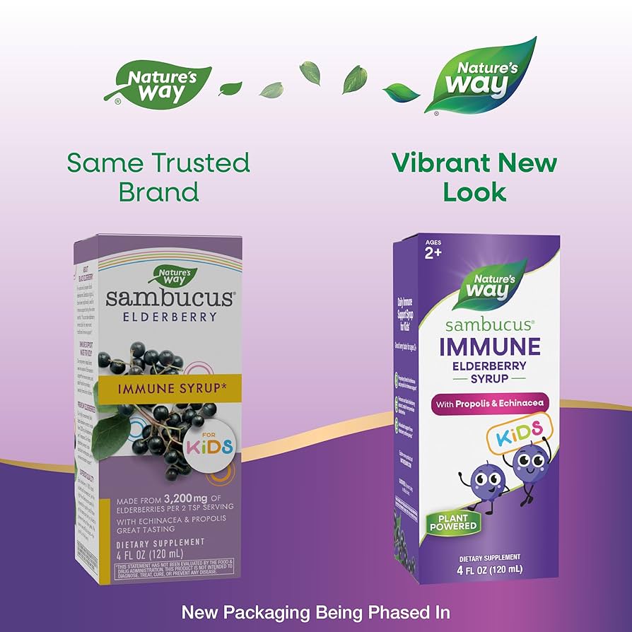 アロマグッズ BIORUBBER Nature's Way Sambucus Immune Elderberry With Zinc Vitamins C